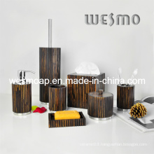 Rubber Wood Bath Accessories (WBW0614A)